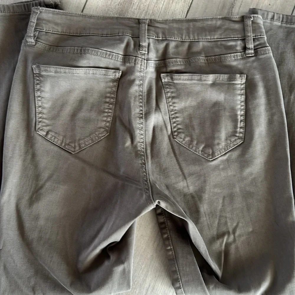 Buffalo Avalon mid rise soft stretch ankle skinny jeans green size 28